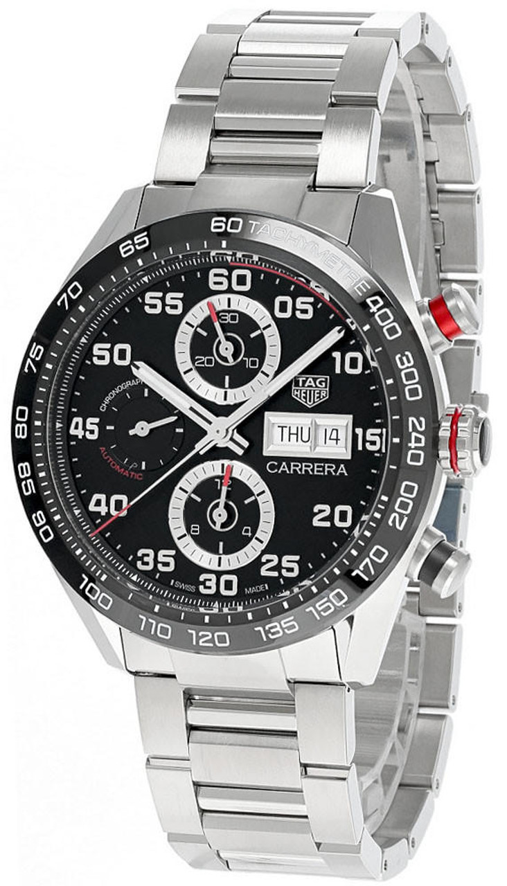 Tag Heuer Carrera Automatic Black Dial Stainless Steel Men's Watch CBN2A1AA.BA0643