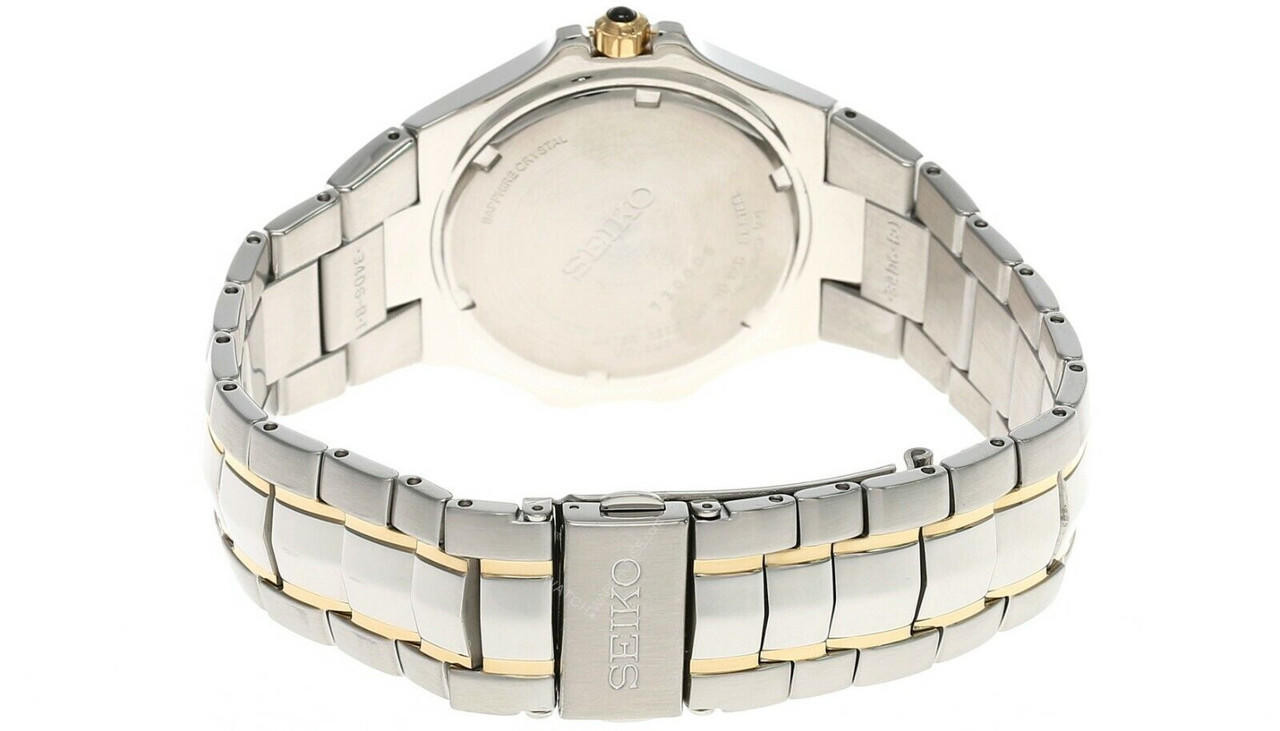 Seiko Coutura 41MM White Dial 2-Tone Men's Watch SGED28