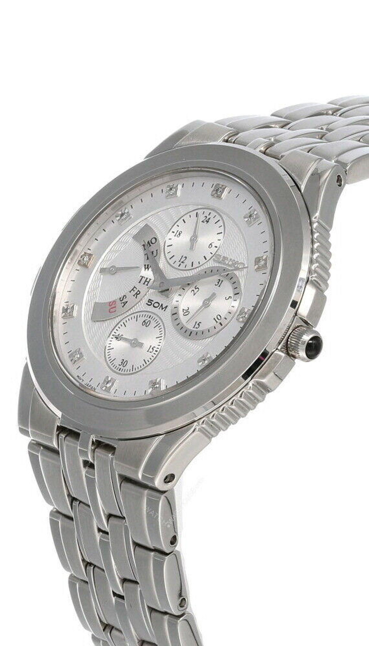 Seiko Le Grand Sport White Dial SS Bracelet Men's Watch SRL001