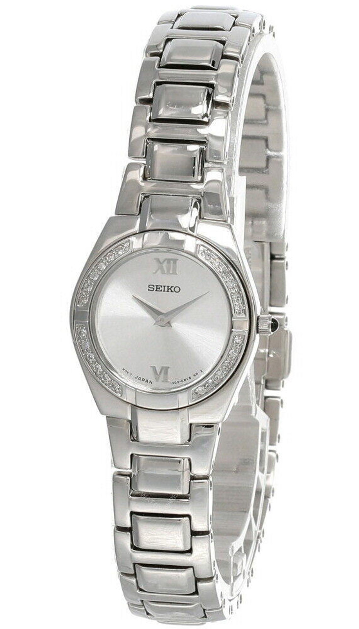 Seiko Coutura Silver Dial Stainless Steel Women's Watch SUJE83