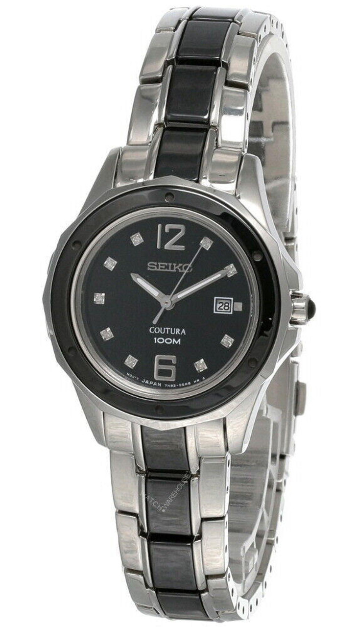 Seiko Coutura Silver Dial Stainless Steel Women's Watch SUJE83