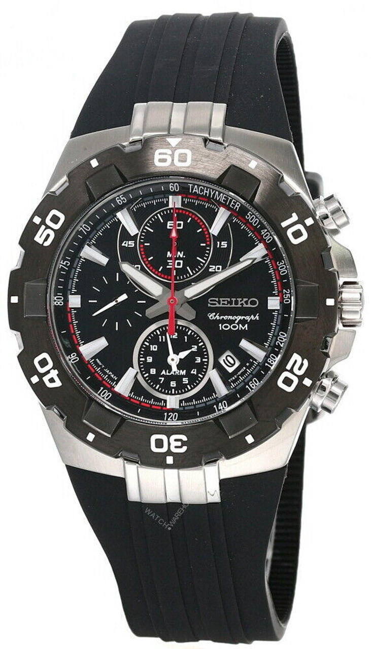 Seiko 43mm men's sales chronograph casual watch