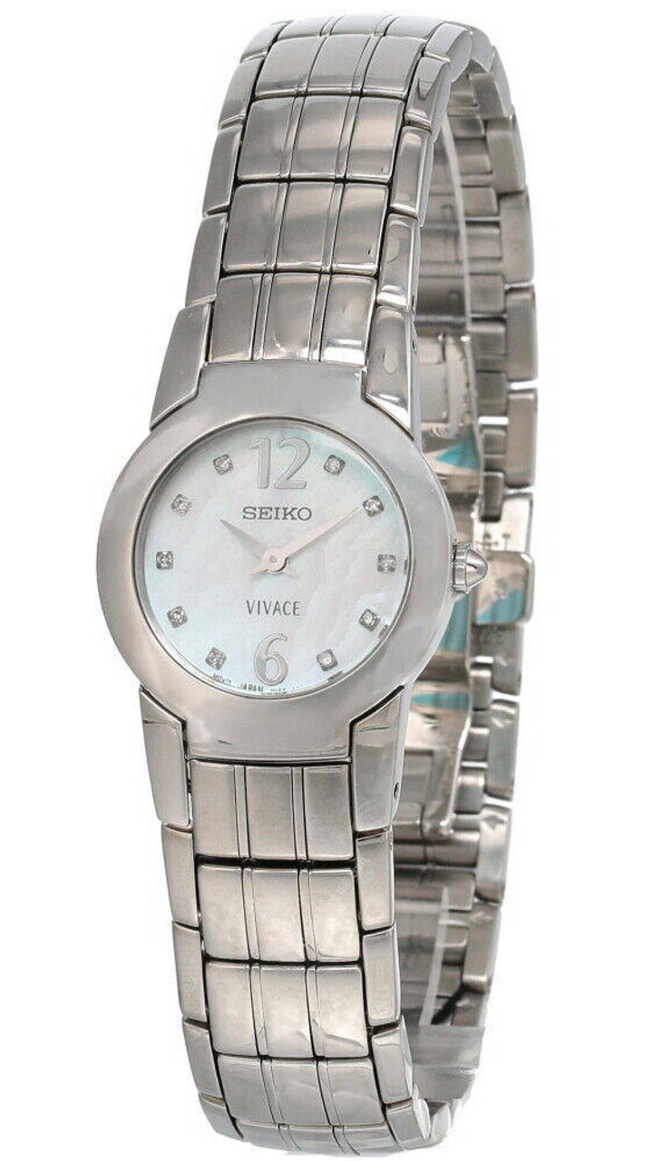 Seiko Vivace MOP Dial Silver SS Women's Watch SUJ281