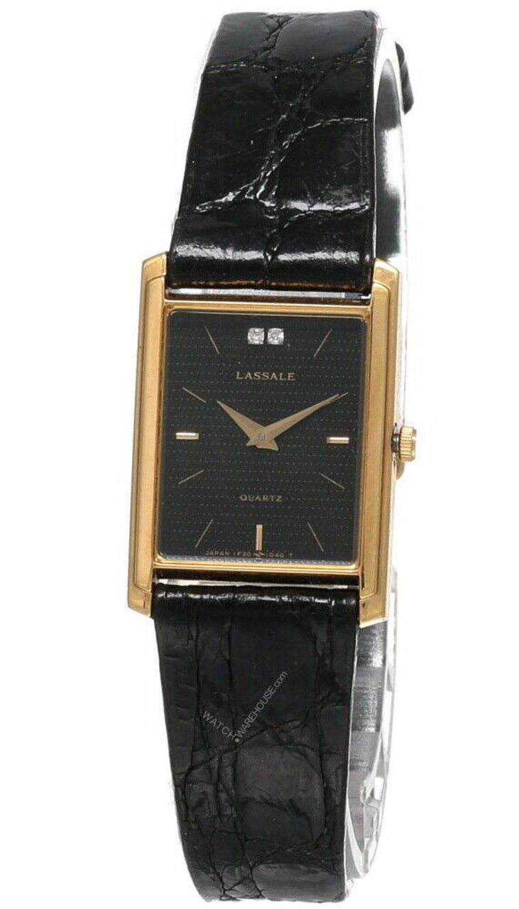 Seiko Lassale Black Dial LTHR Strap Women's Watch CZK022