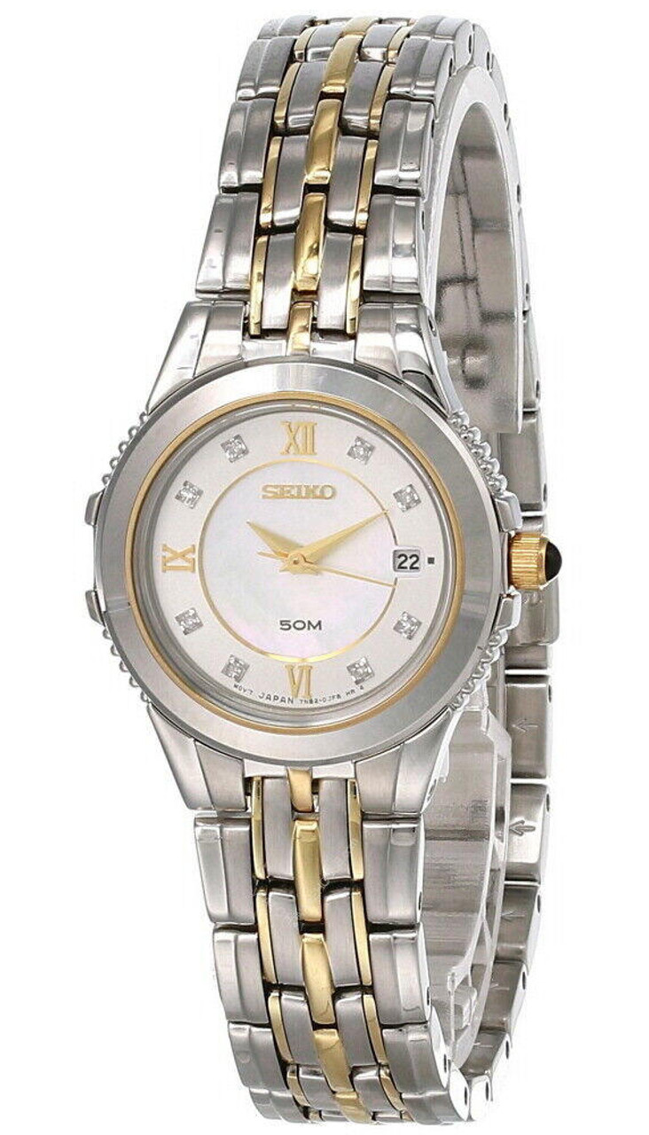 Seiko Le Grand Sport MOP Dial 2 tone SS Women s Watch SXDA26