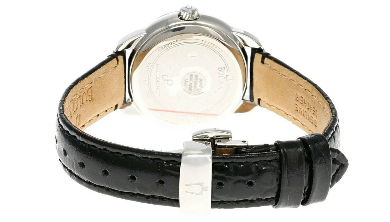 腕時計 ブローバ レディース 96P124 Bulova Women's 96P124 Precisionist Brightwater Leather strap Wat ブローバ レディース カクテルウォッチ 1964年3月保証書付き Ref.53449