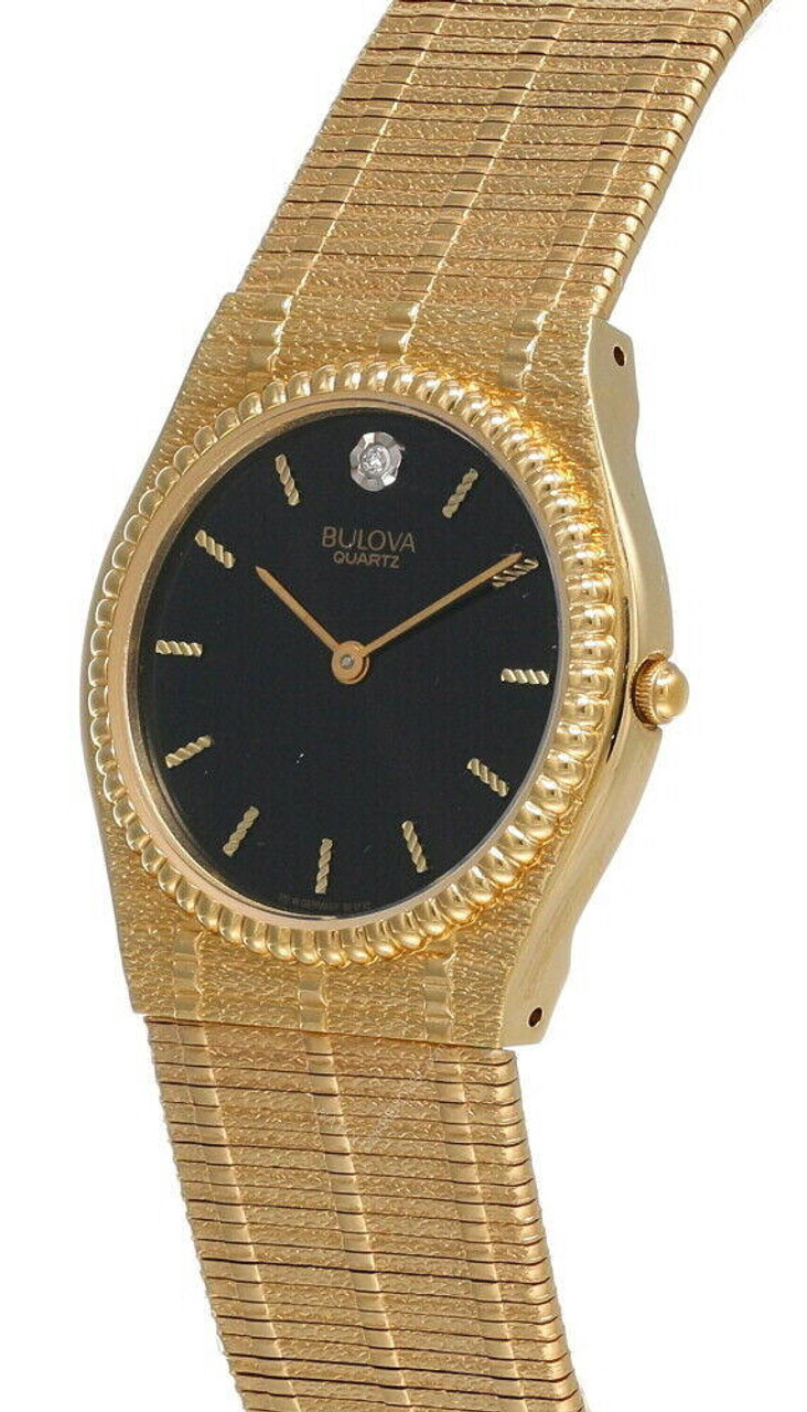 Bulova mens store gold watch vintage