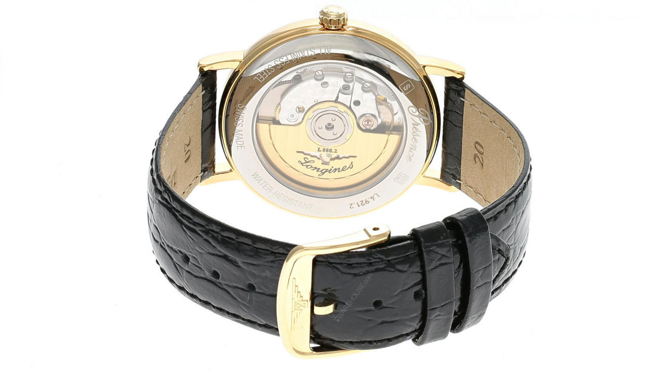 LONGINES Presence 38.5MM White Dial Leather Men's Watch L4.921.2
