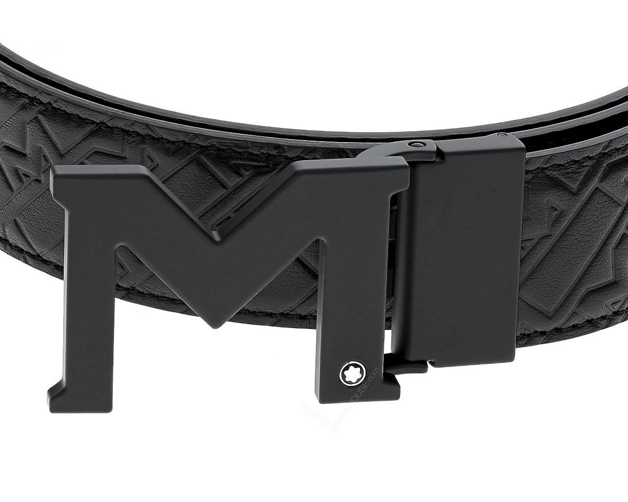 M buckle black/blue 35 mm reversible leather belt - Luxury Belts –  Montblanc® US