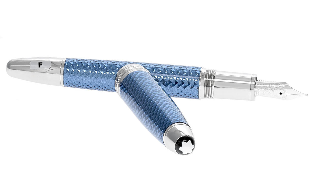 MONTBLANC Meisterstuck Glacier Solitaire (F) Nib Fountain Pen