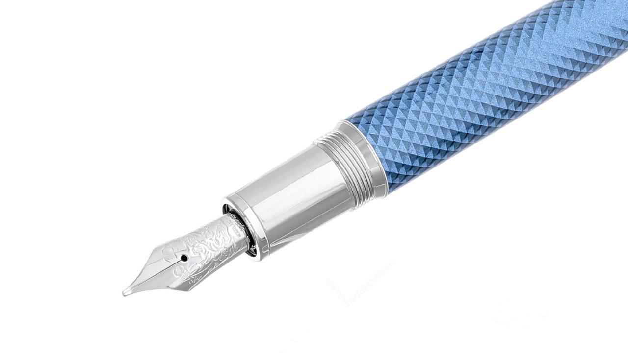 MONTBLANC Meisterstuck Glacier Solitaire (F) Nib Fountain Pen