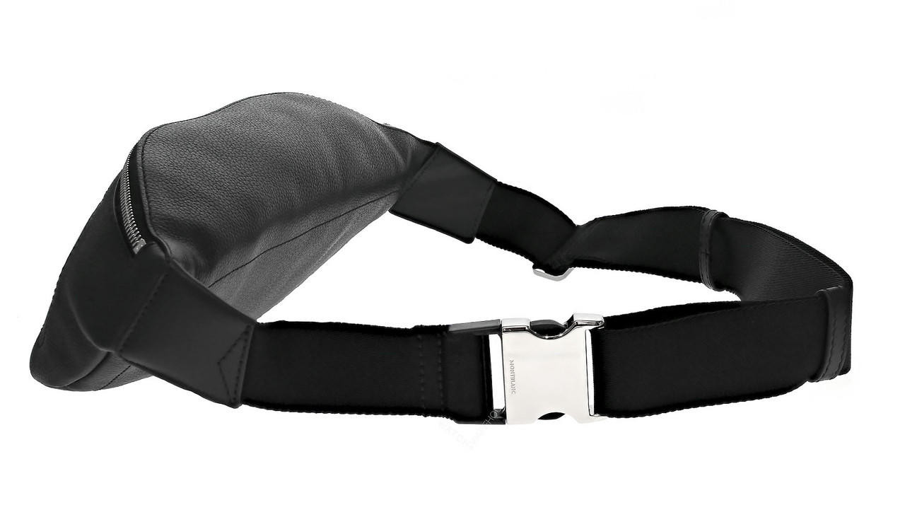 MONTBLANC Meisterstuck Soft Grain Black Leather Waist Bag 128509