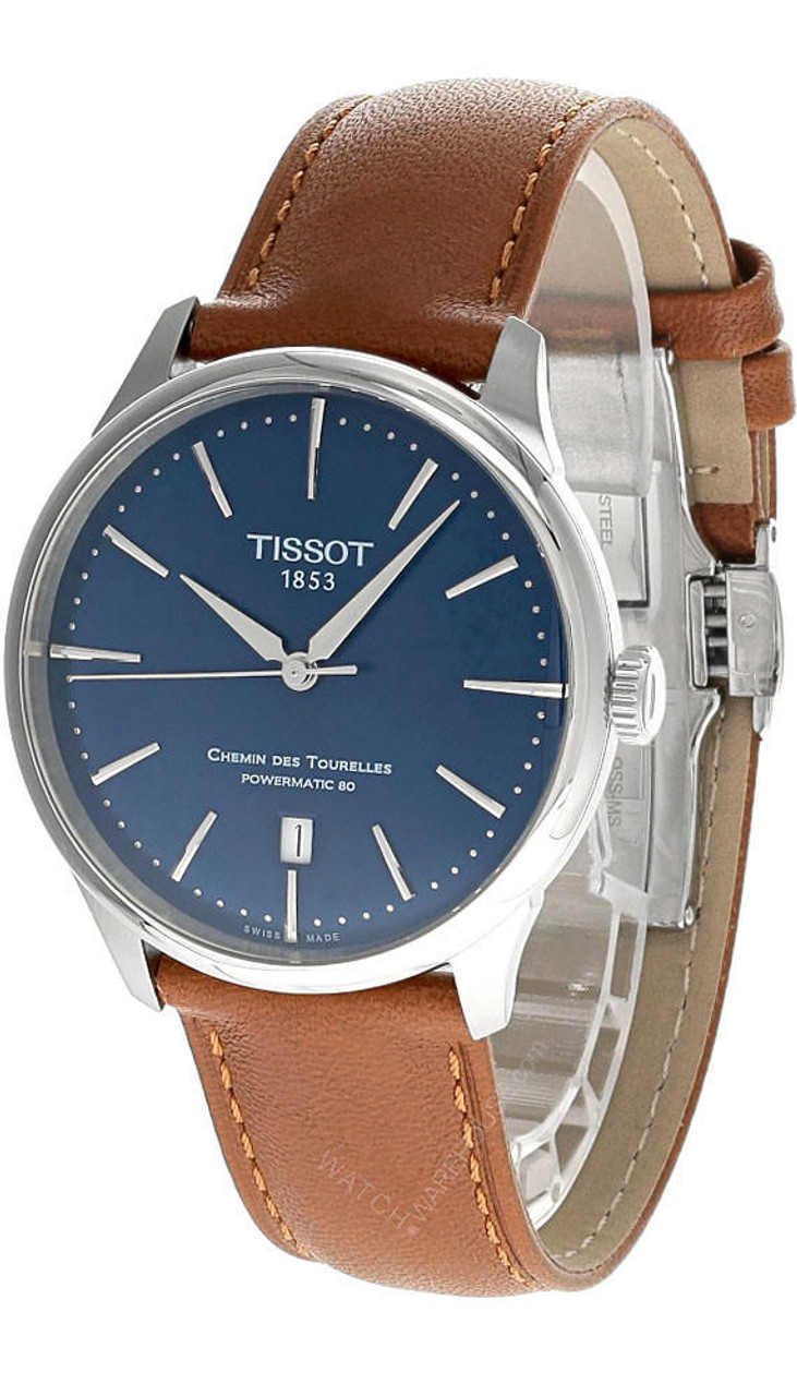 TISSOT Chemin Des Tourelles 39MM AUTO Brown Leather Men's Watch  T139.807.16.041.00