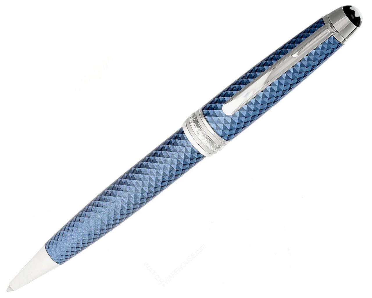 MONTBLANC Meisterstuck Glacier Solitaire Blue Ballpoint Pen 129409