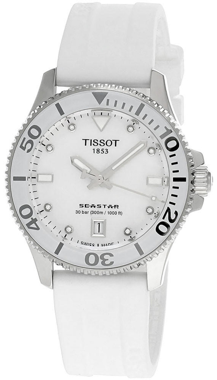 TISSOT Seastar 1000 36MM SS MOP Dial Unisex Watch T120.210.17.116.00