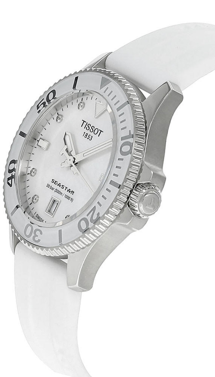 TISSOT Seastar 1000 36MM SS MOP Dial Unisex Watch T120.210.17.116.00