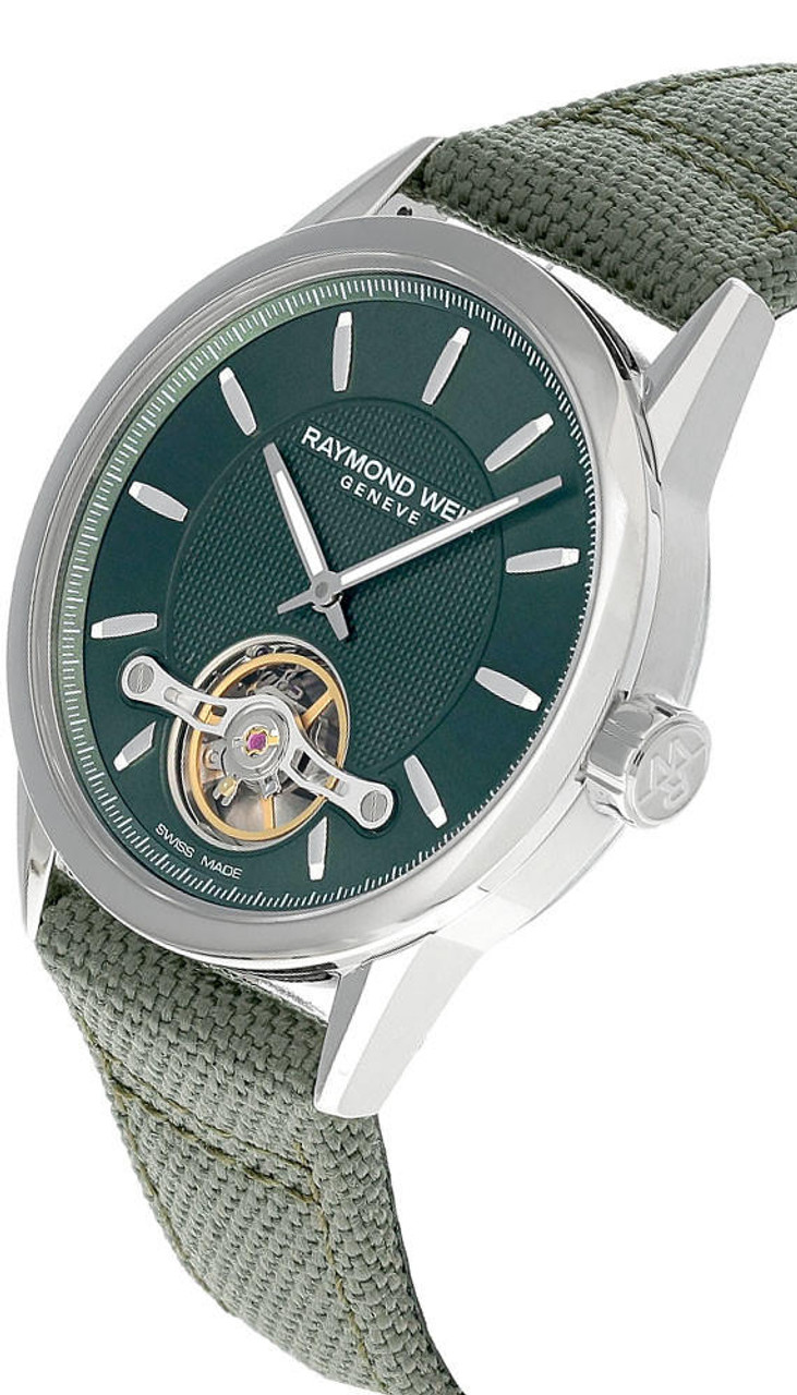 RAYMOND WEIL Freelancer 42.5MM AUTO Green Dial Textile Men s Watch