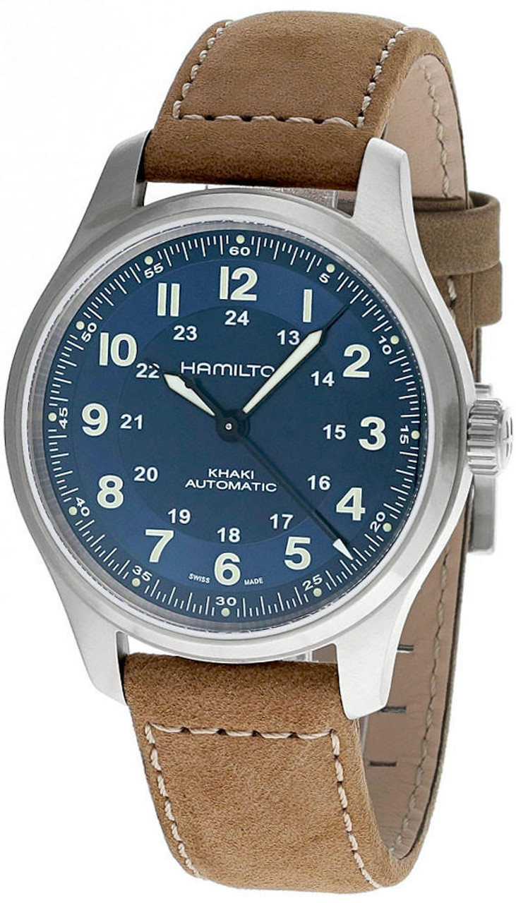 HAMILTON Khaki Field Titanium AUTO 42MM Blue Dial Men's Watch