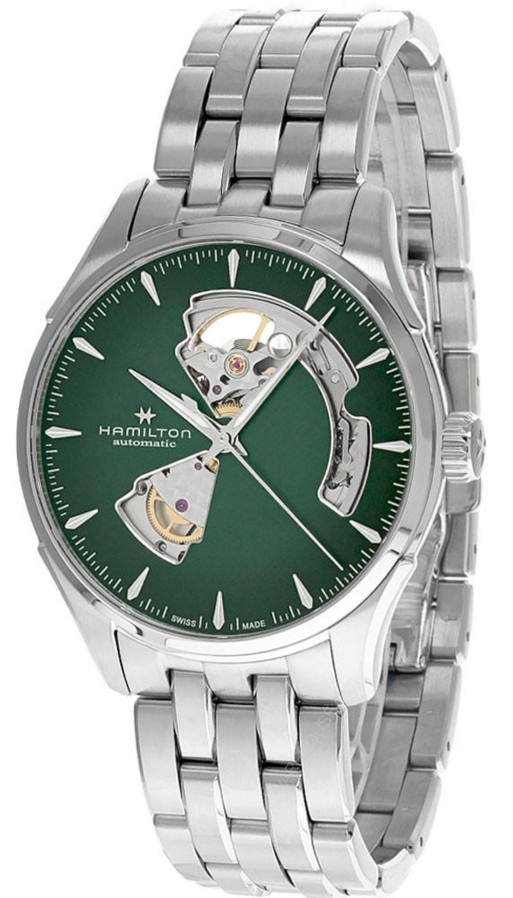 HAMILTON Jazzmaster Open Heart 40MM AUTO SS Green Dial Men's Watch