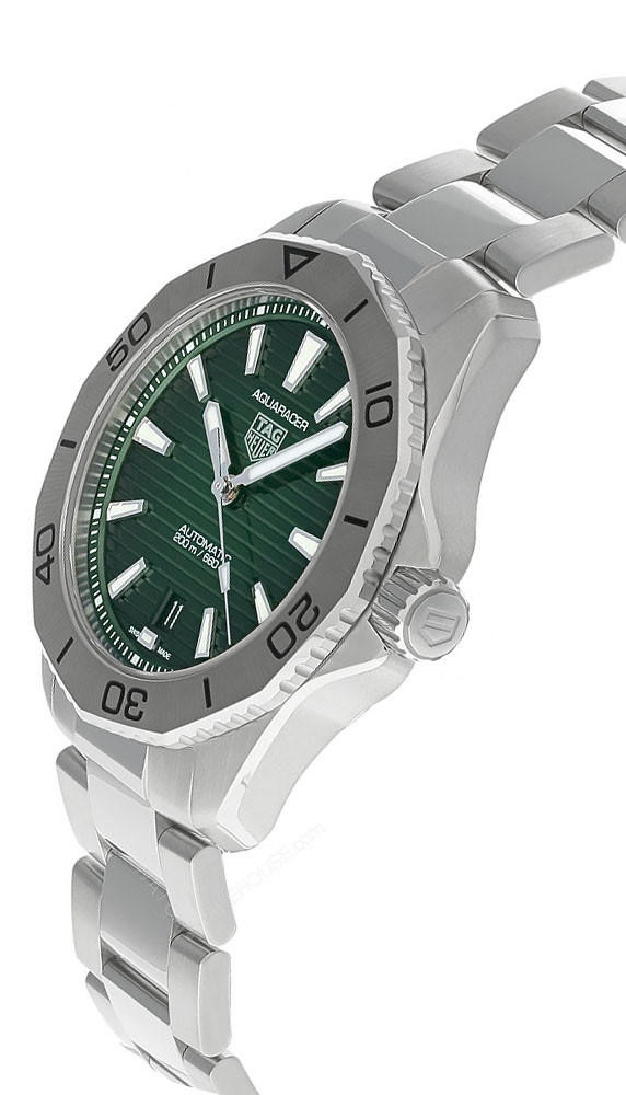 TAG HEUER Aquaracer AUTO 40MM SS Green Dial Men's Watch WBP2115