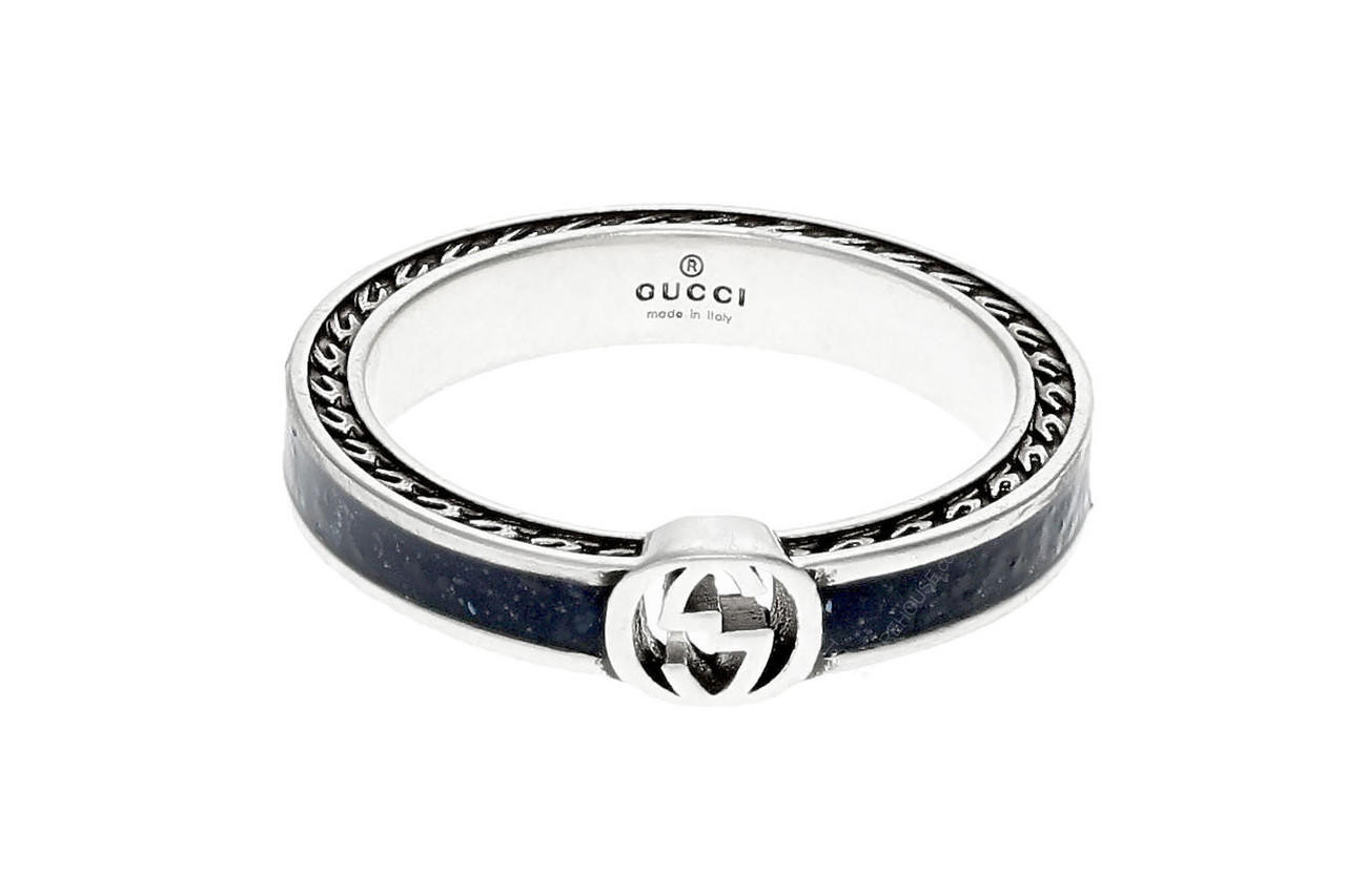 Gucci Interlocking G Sterling Silver Ring