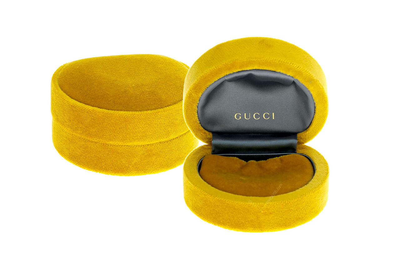 Gucci Yellow Gold Interlocking G Stud Earrings