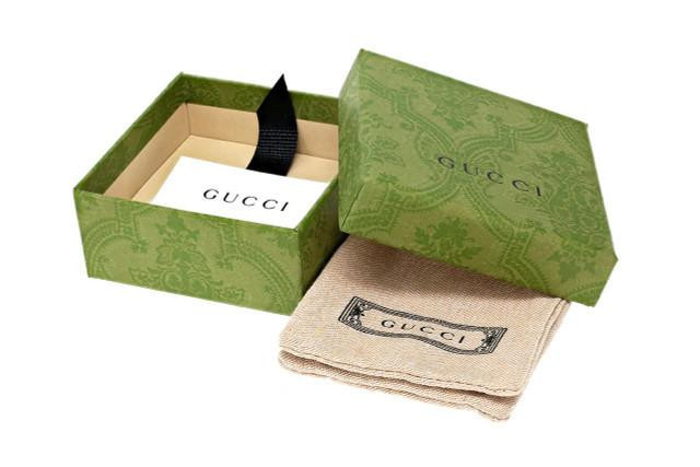 GUCCI Interlocking G Sterling Silver Keyring YBF67864400100U