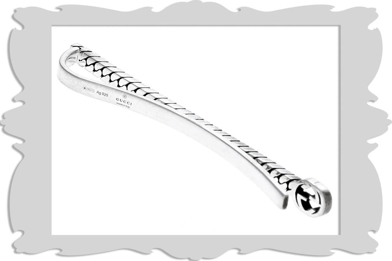 Gucci Tie bar in silver with interlocking G