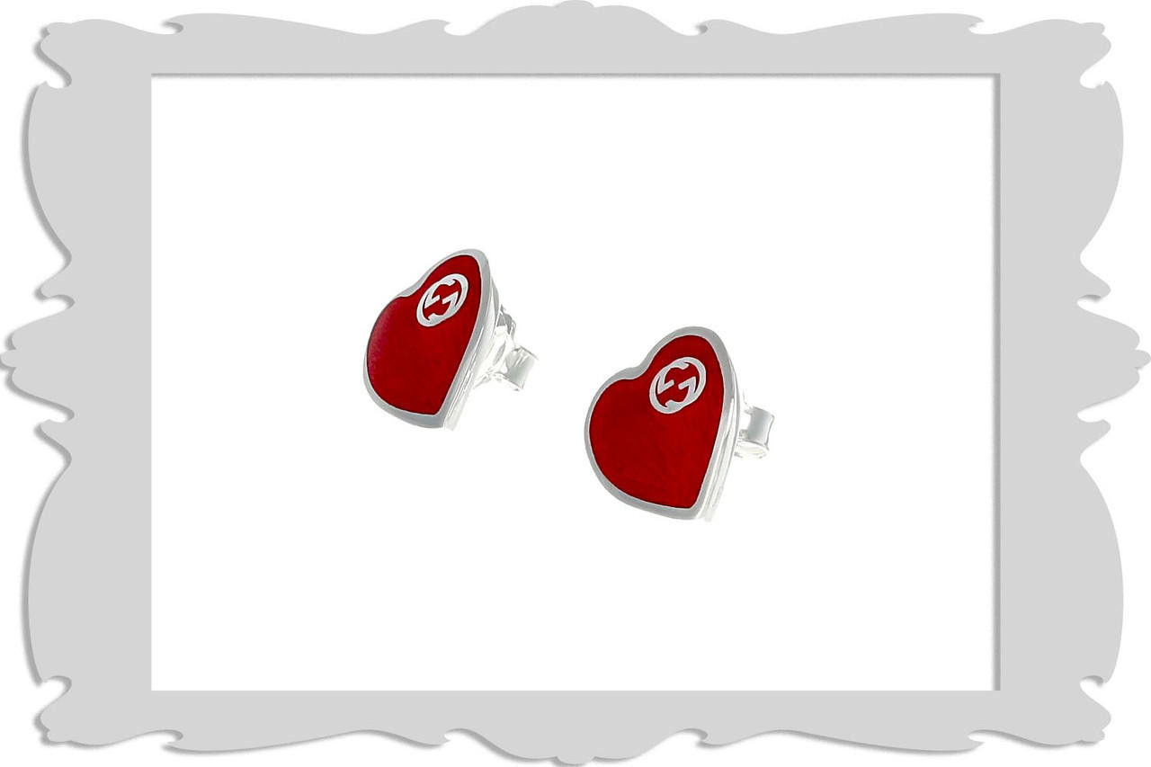 y♡⃛u Gucci Link to Love diamond earrings in 18k white gold