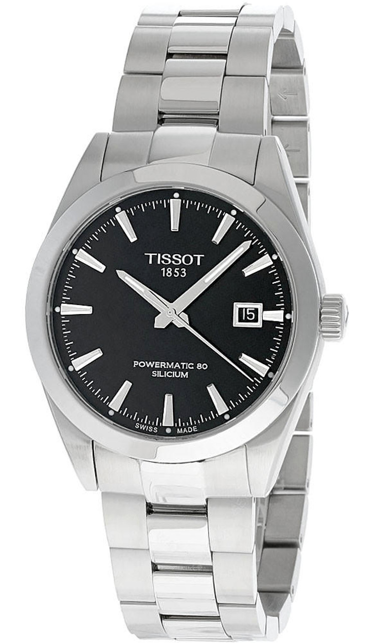 TISSOT Gentleman AUTO 40MM SS Black Dial Men's Watch T127.407.11.051.00