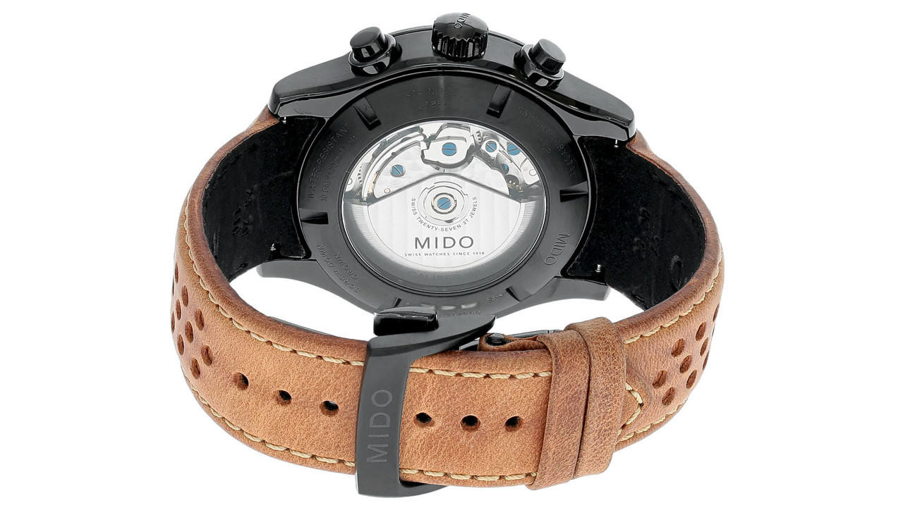MIDO Multifort AUTO CHRONO 44MM Leather Men's Watch M025.627.36