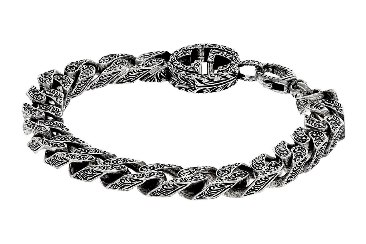 GUCCI Silver Interlocking G Chain Bracelet YBA4542850010 | Fast