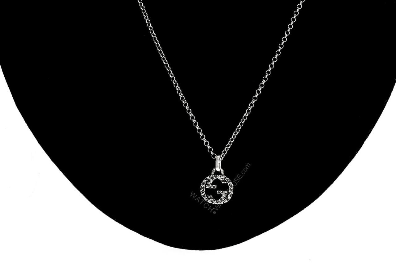 GUCCI Interlocking G Pendant Necklace YBB45553500100U | Fast 