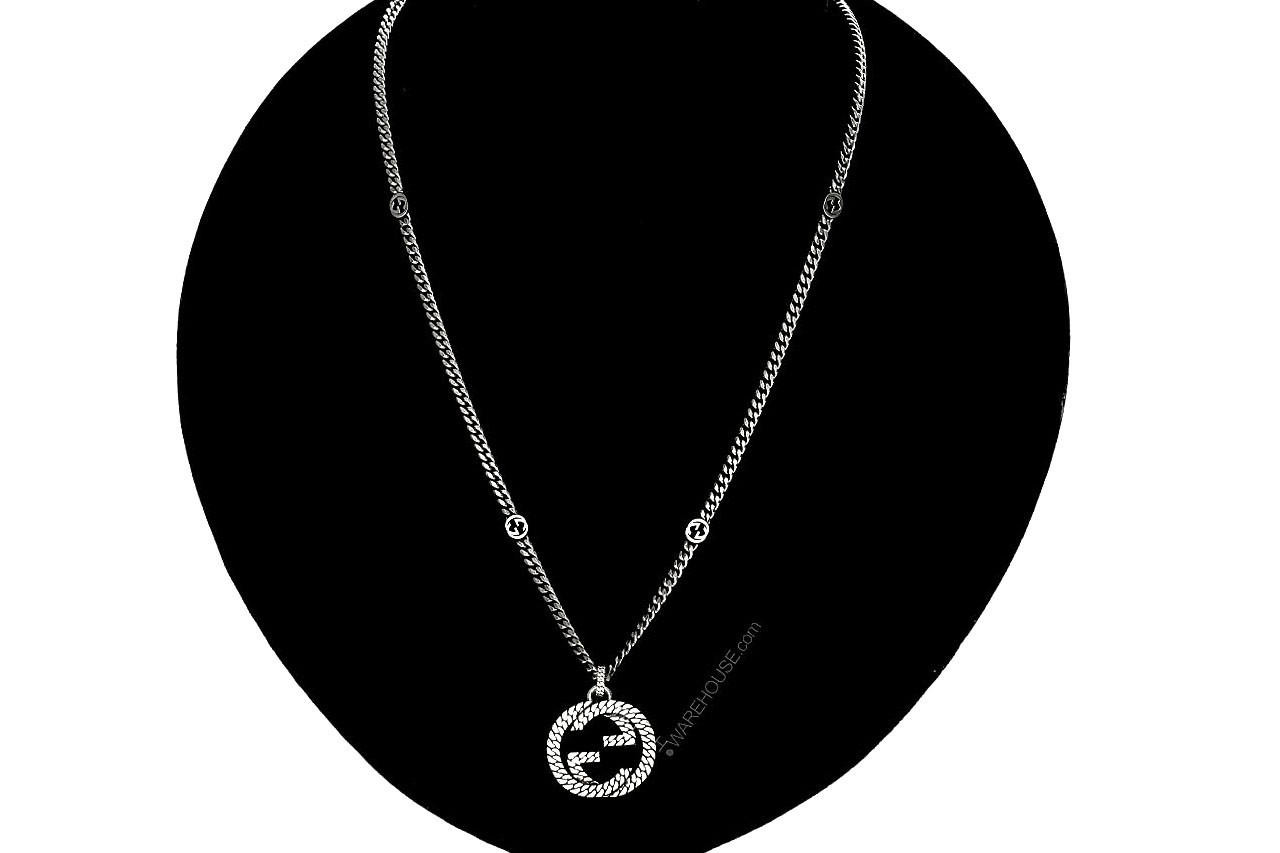 Men's interlocking g pendant on sale necklace