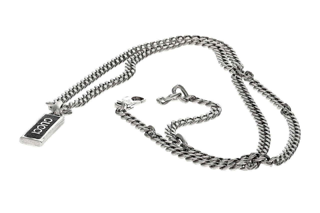 Impressive Puff Gucci Link Chain Necklace 14K Gold 18