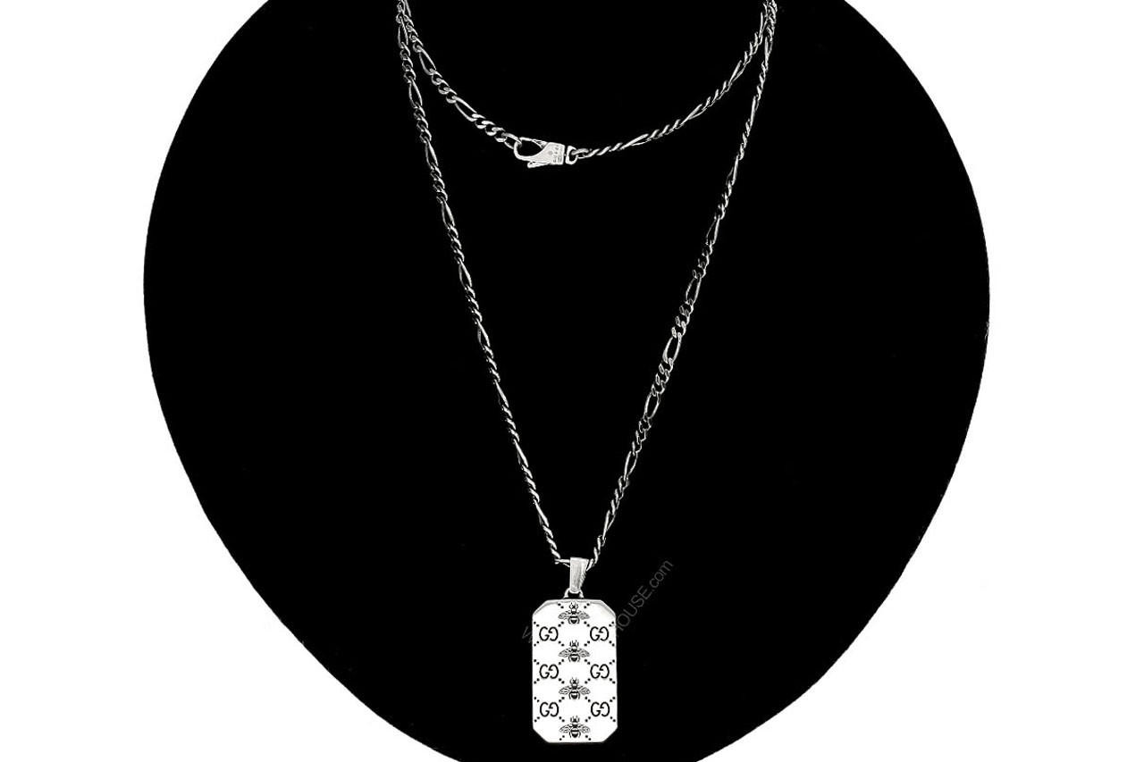 Gucci bee clearance necklace silver