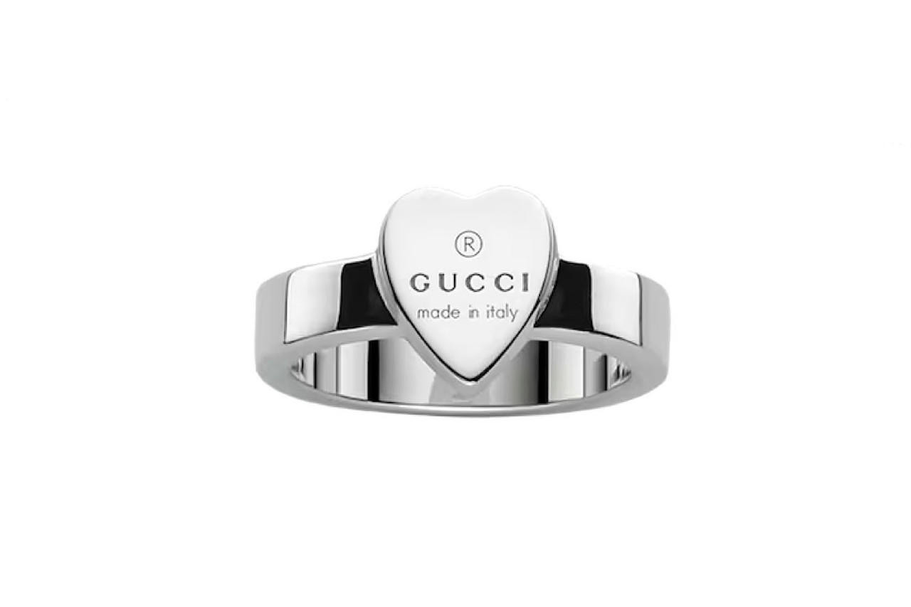 Gucci Trademark rectangular cufflinks in silver-YBE01109900100U