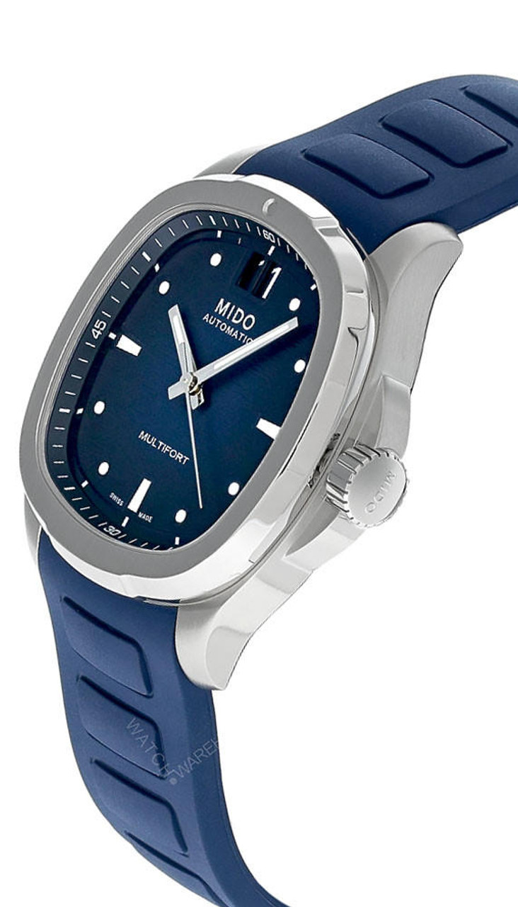 MIDO Multifort TV Big Date 40MM Blue Rubber Men's Watch M049
