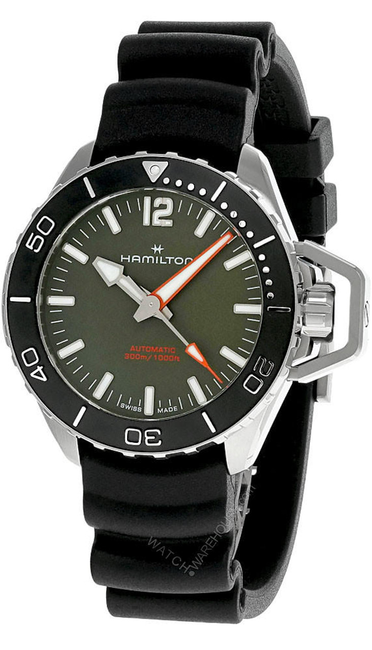 HAMILTON Khaki Navy Frogman 41MM AUTO Black Dial Men's Watch