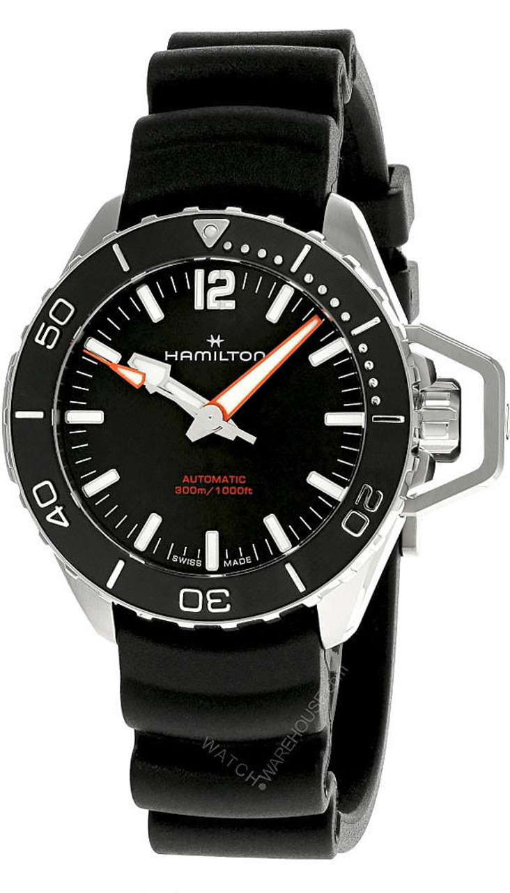 HAMILTON Khaki Navy Frogman 41MM AUTO Black Dial Men s Watch