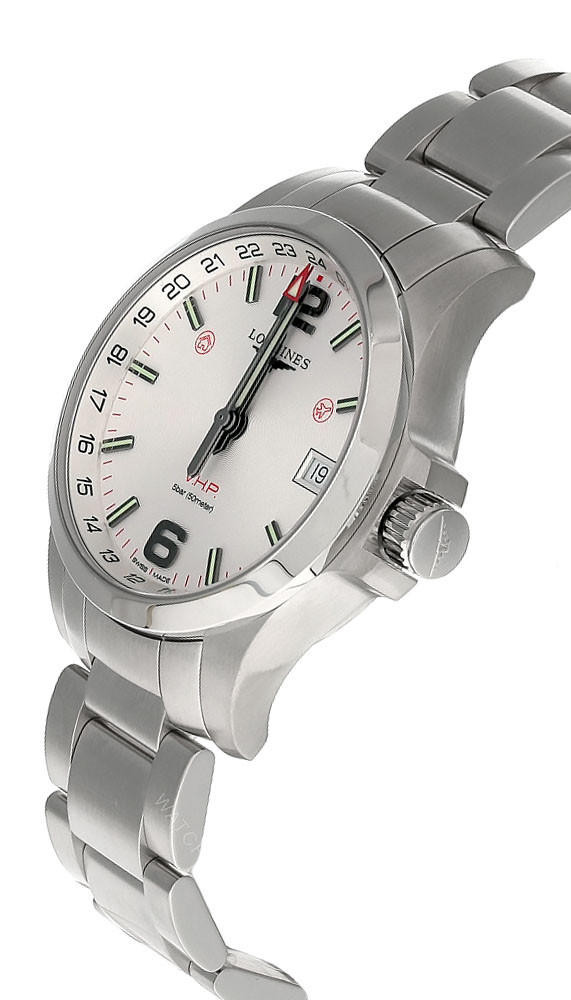 Longines Conquest GMT V.H.P 41mm SS Silver Dial Men's Watch L3