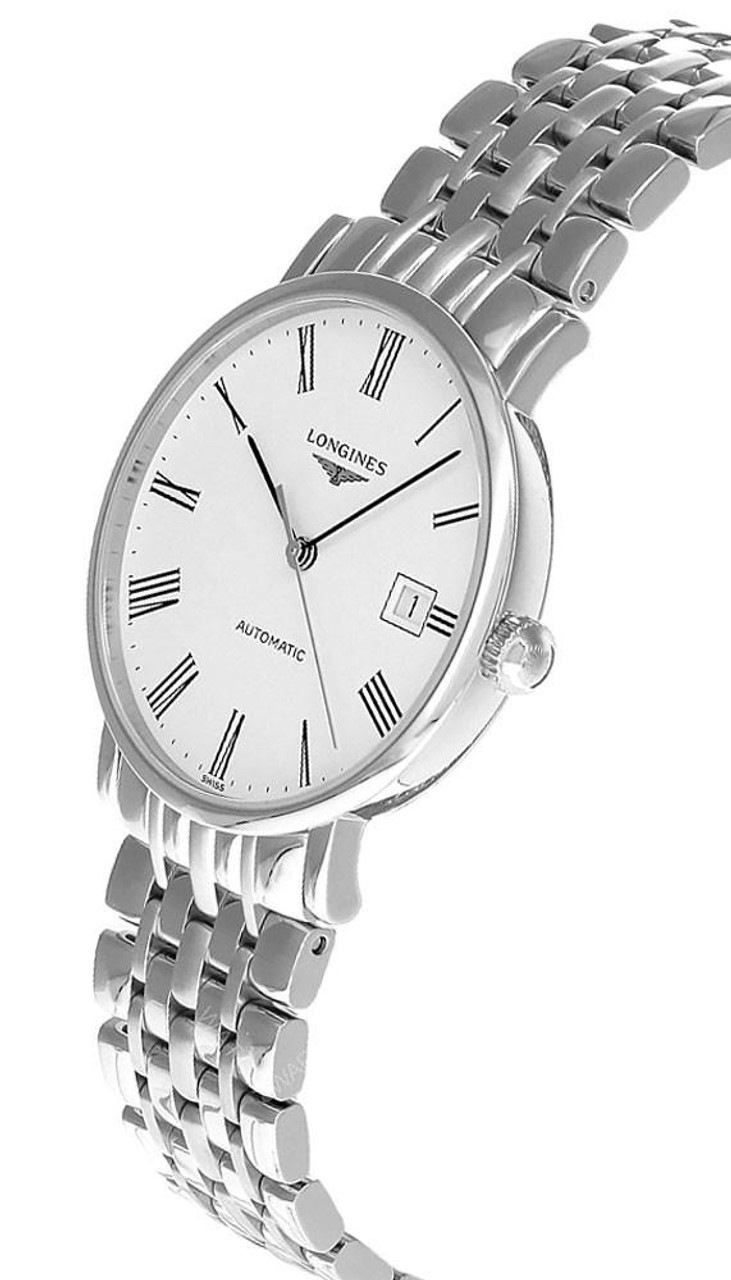 LONGINES Elegant AUTO 37MM SS White Dial Men's Watch L4.810.4.11.6