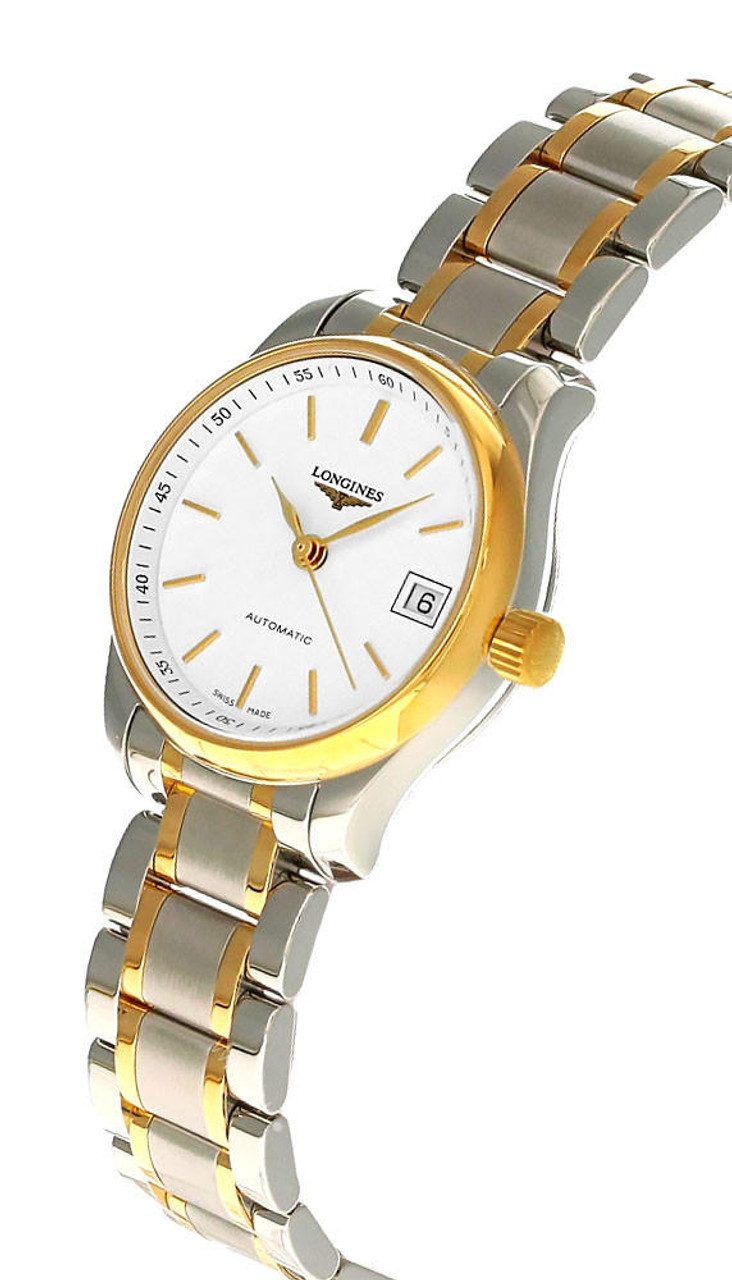 LONGINES Master 25.5MM AUTO SS Two-Tone Women's Watch L2.128.5.12.7