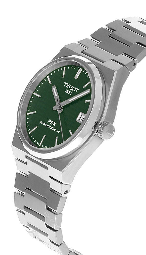 TISSOT PRX Powermatic 80 35MM SS Green Dial Women's Watch T137