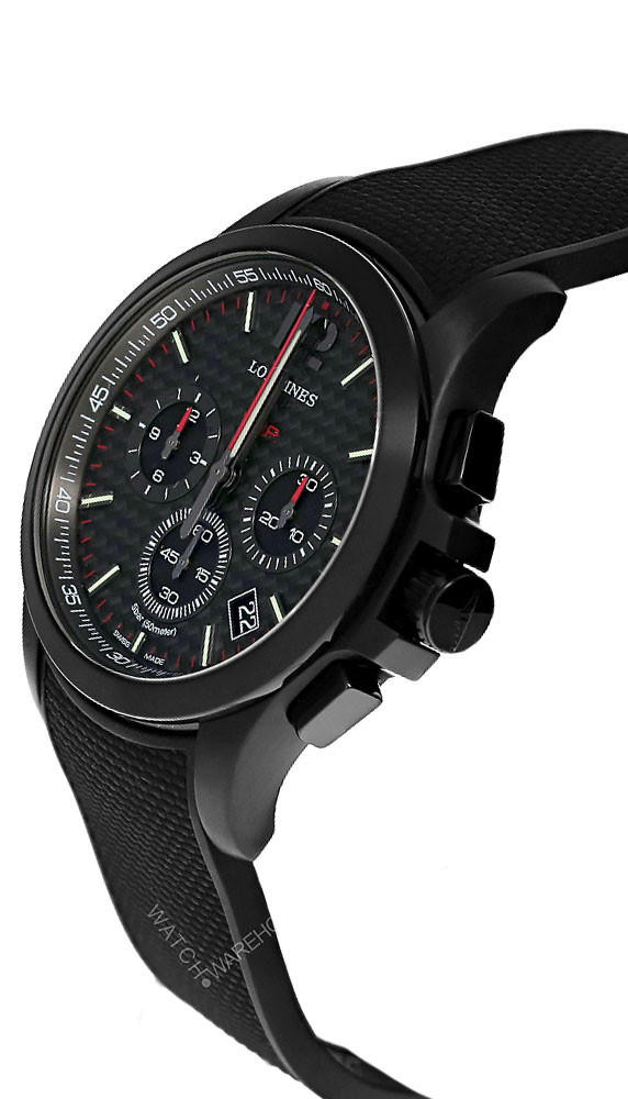 LONGINES Conquest V.H.P Quartz 42MM Carbon Fiber Dial Rubber Men's