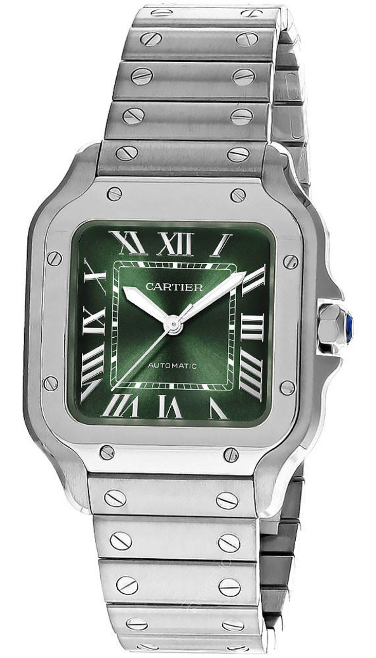 Iced Out Cartier Santos 40mm Diamond Watch 22.6ct