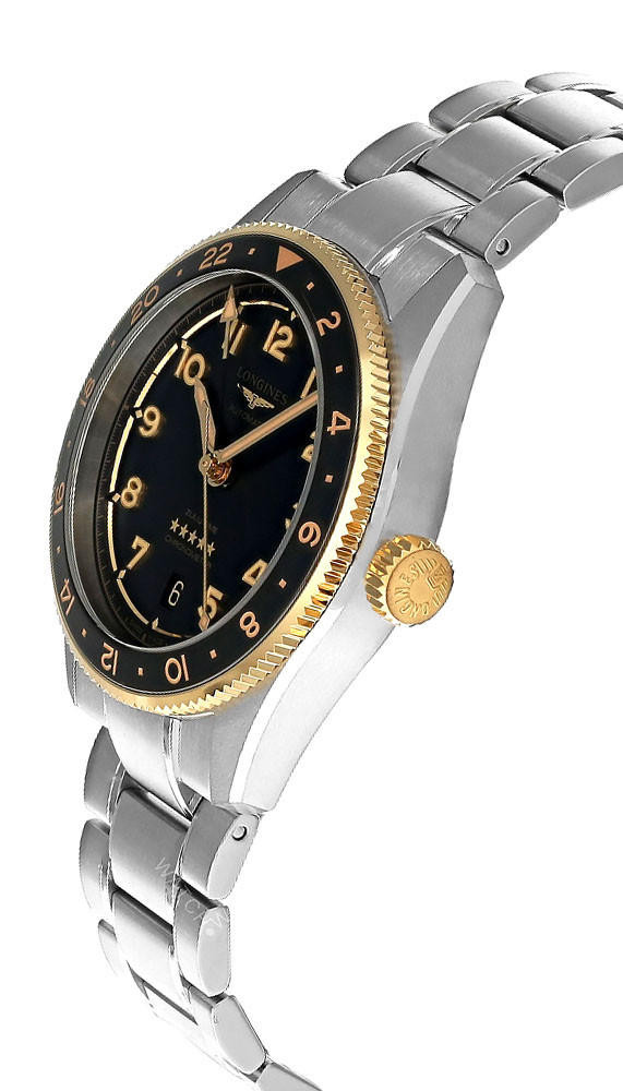 LONGINES Spirit Zulu Time Automatic SS 39MM Men's Watch L3.802.5
