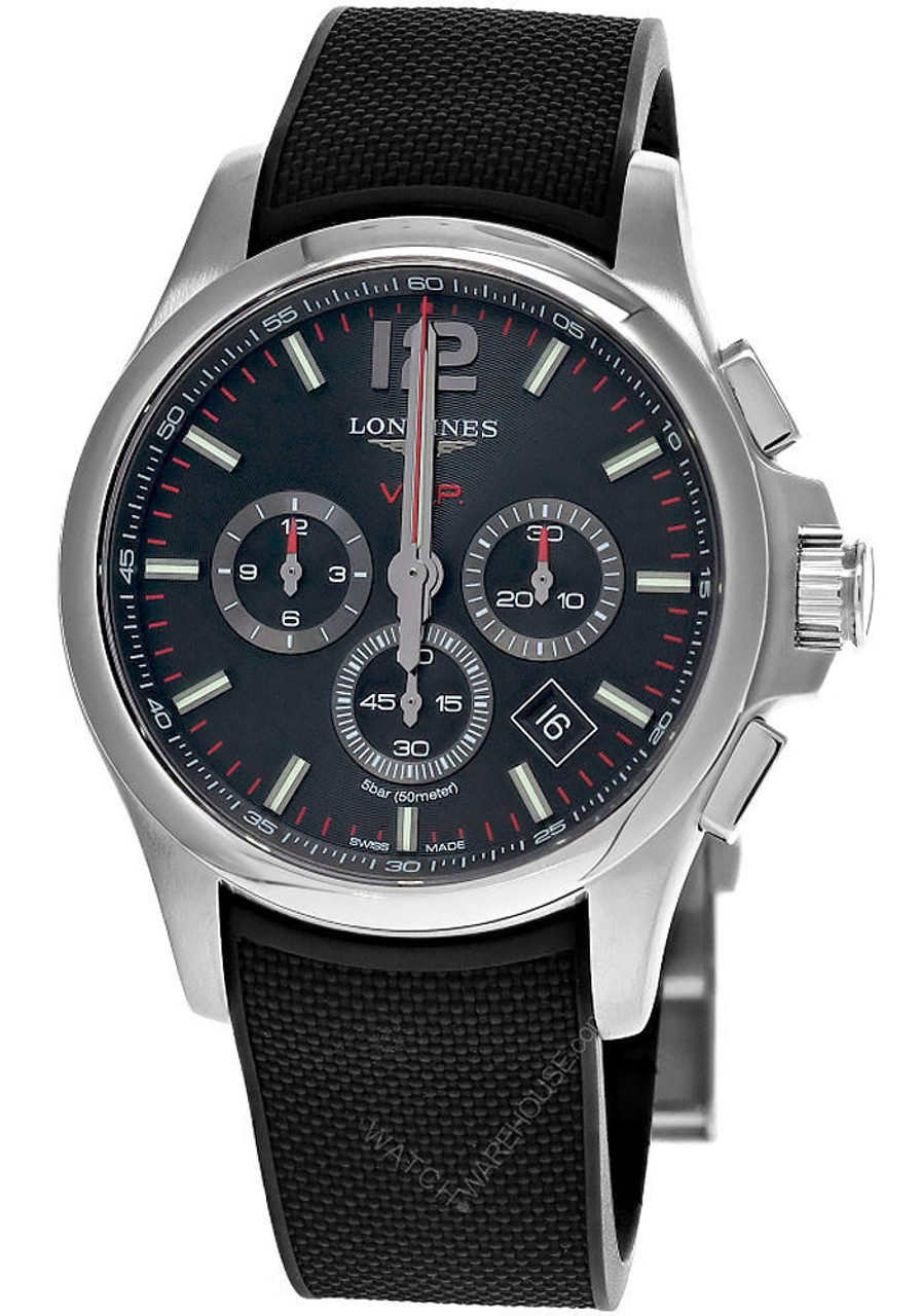 LONGINES Conquest V.H.P. 44MM Quartz CHRONO Men's Watch L3.727.4.56.9 / L37274569