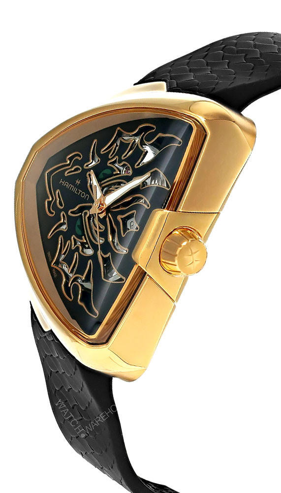 HAMILTON Ventura Elvis80 AUTO Skeleton Rubber Men's Watch