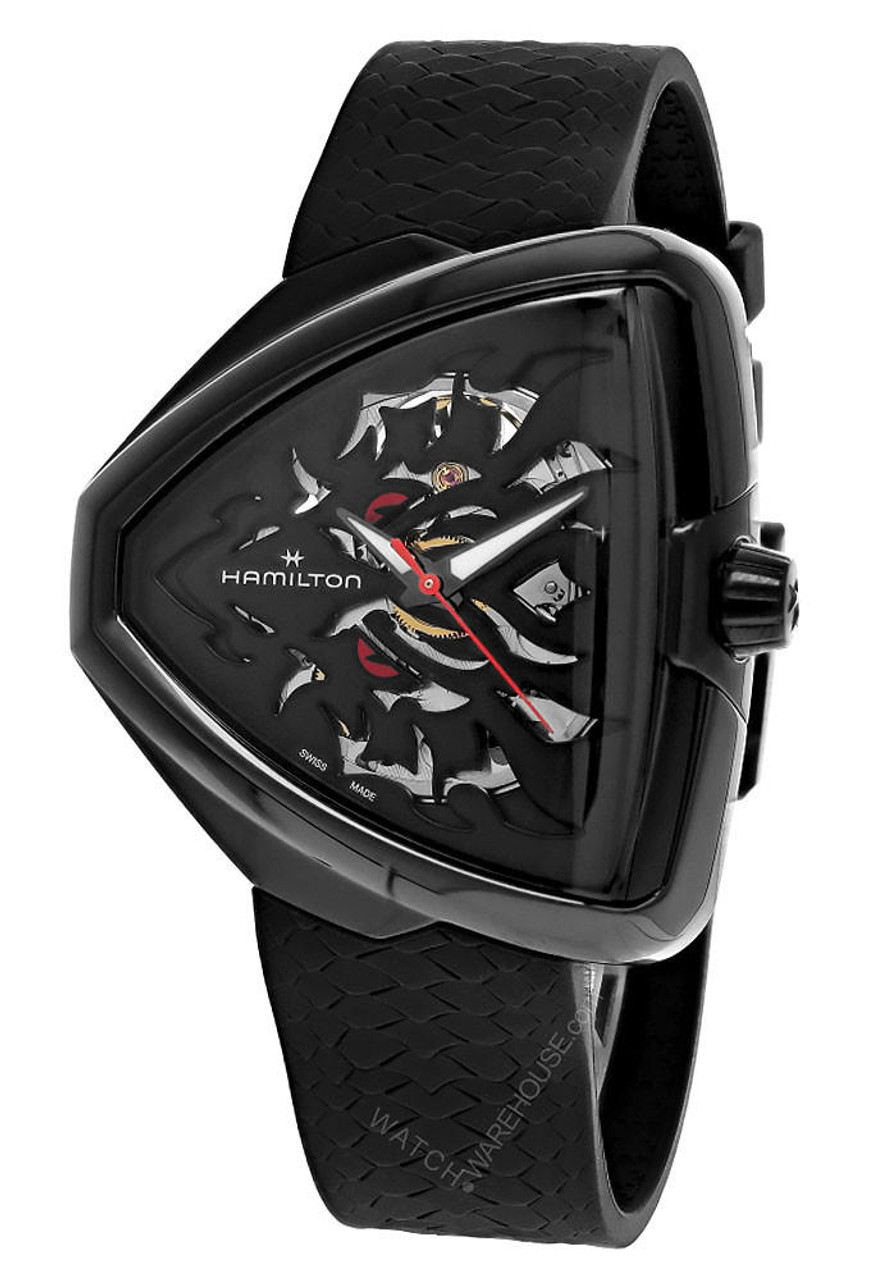 HAMILTON Ventura Elvis80 AUTO Black Skeleton Men's Watch H24535332